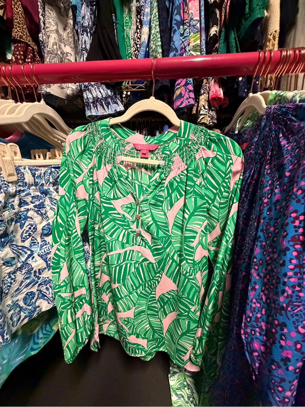 Lilly Pulitzer Elsa Silk Top - Conch Shell Pink - XXS